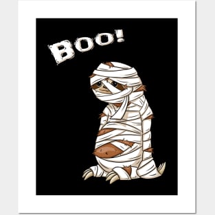 Boo! Slothy Mummy Halloween Sloth Costume Posters and Art